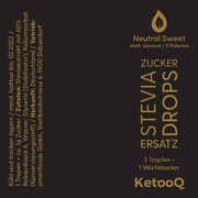 Stevia Tropfen Label